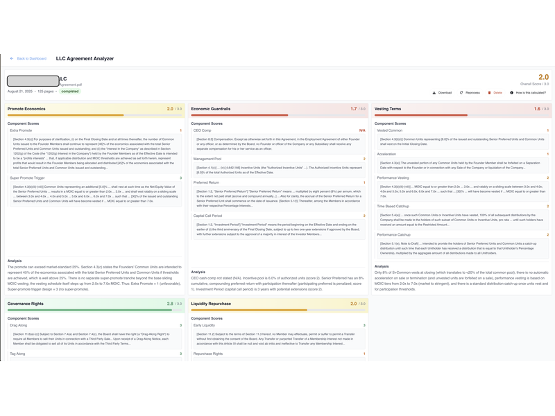 Legal Agreement Analyzer - Screenshot 2